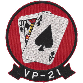 VP-21 Patrol Squadron Patch Black Jacks