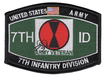 7th Infantry Division Military Occupational Specialty MOS Patch