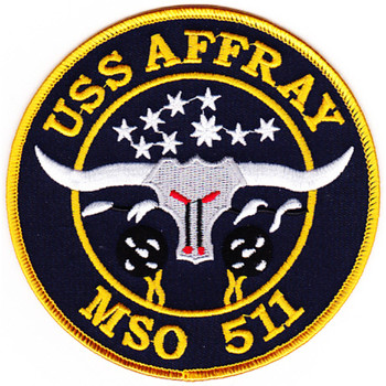 MSO-511 USS Affray Mine Sweeper - Ocean Ship Patch