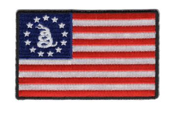 Mil-Spec United States Reverse Flag 2.25 x 4.00 Patch, Patriotic Patches