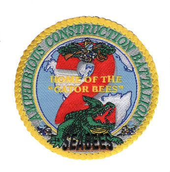 2nd Amphibious Construction Battalion "Home Of The Gator Bees" Patch