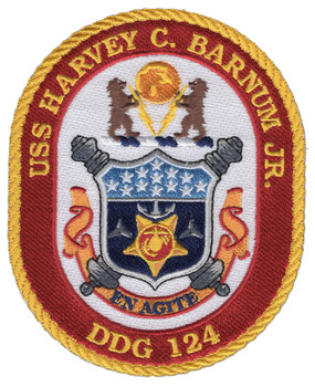 USS Harvey C. Barnum Jr. DDG-124 US Navy Guided Missile Destroyer Patch