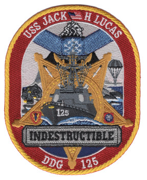 USS Jack H. Lucas DDG-125 US Navy Guided Missile Destroyer Patch