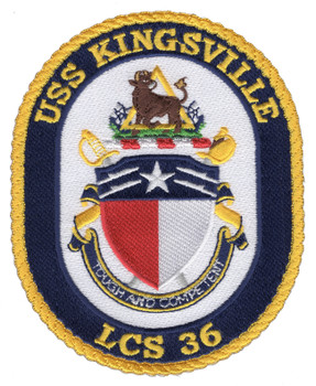 USS Kingsville LCS-36 US Navy Patch