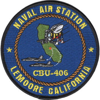 Naval Construction Battalion Unit 406 Patch - NAS Lemoore California CBU-406