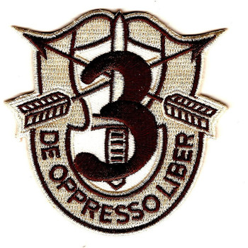 3rd Special Forces Group Crest Desert Patch