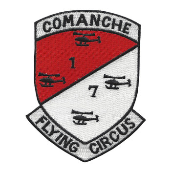 1st of the 7th Aviation Cavalry Regiment Camanche Patch