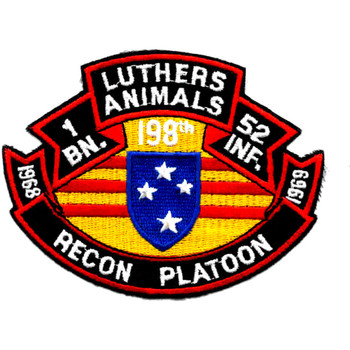1st Battalion 52nd Infantry 198th Reconnaissance Platoon Patch