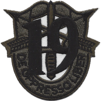 19th Special Forces Group Crest OD Green Black 19 Patch