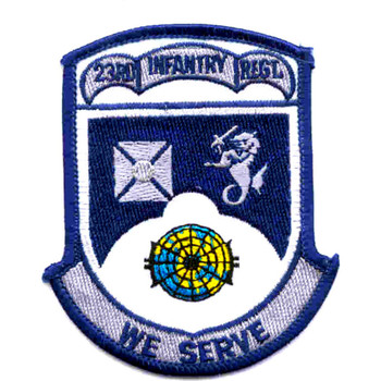 23rd Infantry Regiment We Serve Patch