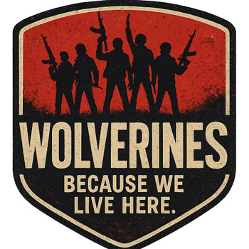 Red Dawn Wolverines Patch – Silhouette Morale Patch