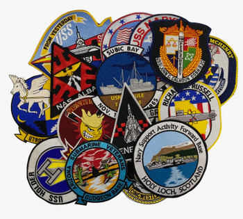 US Navy Military Patch Grab Bag_Qty 25 of Randomly Assorted US Navy Patches