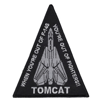 F-14 Tomcat airframe patch with swept wings