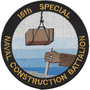 15th Special Naval Construction Battalion WWII Patch