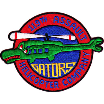 119th Aviation Assault Helicopter Company Patch Gators