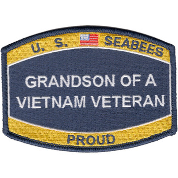 Seabee Grand-Son Of A Vietnam Veteran Patch