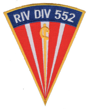 Riv Div 552 River Division Patch Vietnam Sword
