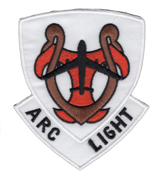Patch with Arc Light designation and B-52 Stratofortress imagery representing sustained strategic bombing operations in Vietnam.