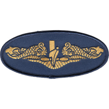 Navy Gold Dolphins Small Version Patch
