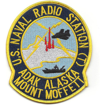 NAVAL Radio Station NCS ADAK Mount Moffett Alaska Patch