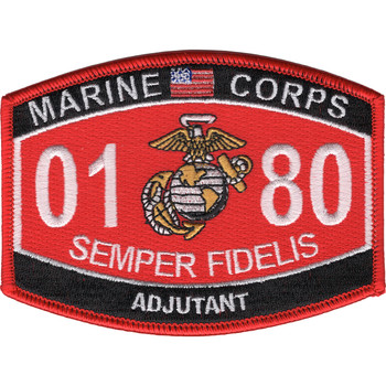 Marine Corps 0180 Adjutant Officer MOS Patch