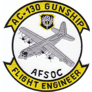 Lockheed AC-130 Gunship Patch AFSOC Flight Engineer