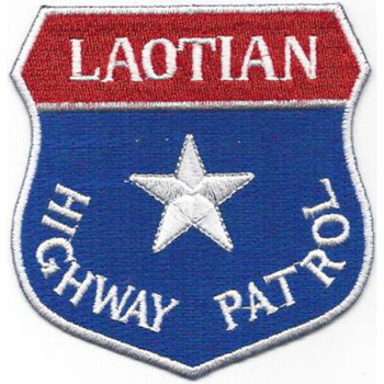 Laotian Highway Patrol Patch - Version B