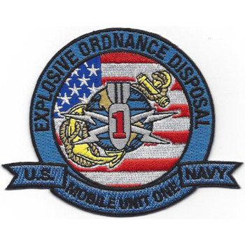 EOD Explosive Ordnance Disposal Mobile Unit One Patch