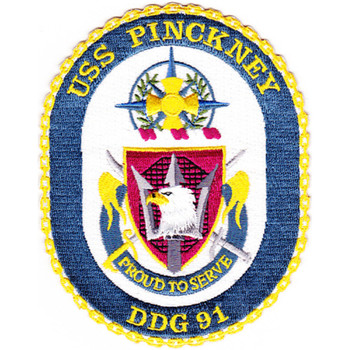 DDG-91 USS Pinckney Patch