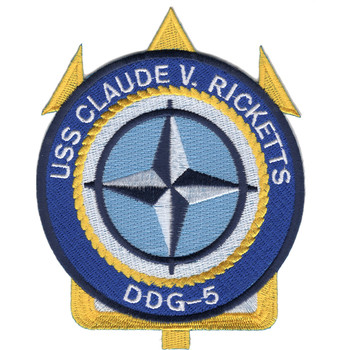 DDG-5 USS Claude V Ricketts Patch