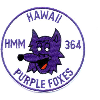 HMM-364 Purple Foxes US Marine Corps Helicopter Squadron Patch