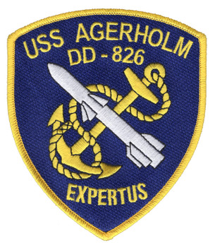 DD-826 USS Agerholm Patch - Version A