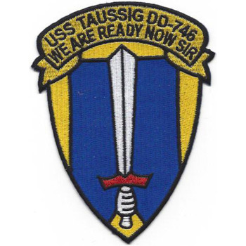 DD-746 USS Taussig Patch - Version B