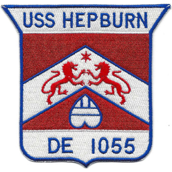 DE-1055 USS Hepburn Destroyer Escort Ship Patch