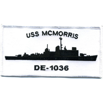 DE-1036 USS Mcmorris Silhouette Patch