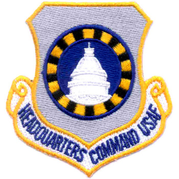 Institutional command patch with authoritative design in Air Force colors representing strategic headquarters authority.