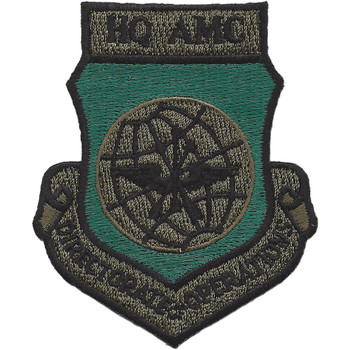 Command patch in olive drab representing global airlift and tanker operations authority.