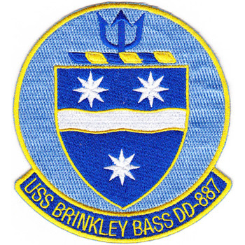 DD-887 USS Brinkley Bass Patch - Version A