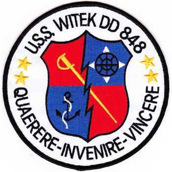 DD-848 USS Witek Patch