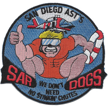 Coast Guard AST's San Diego SAR DOGS Patch