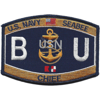 BUC Navy Chief Construction Builder Patch