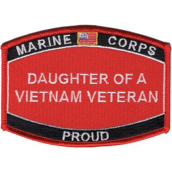 Daughter Of A Vietnam Veteran Patch USMC
