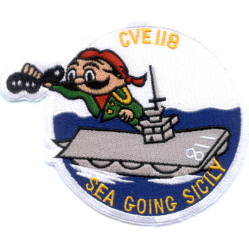 CVE-118 USS Sicily Patch - Sea Going Sicily