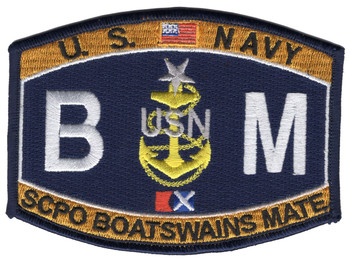 BMCS Navy Senior Chief Boatswain's Mate Patch