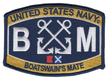 BM Boatswain's Mate Rating Patch
