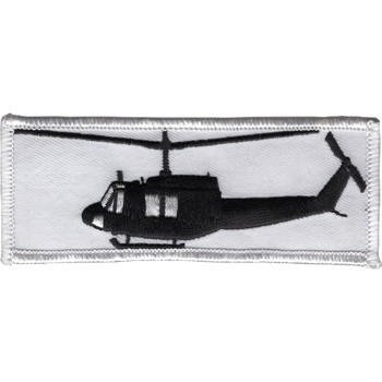Bell 204 Uh-1B Huey Helicopter Silhouette On Patch5878