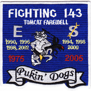 VF-143 Patch Pukin Dogs Tomcat Farewell