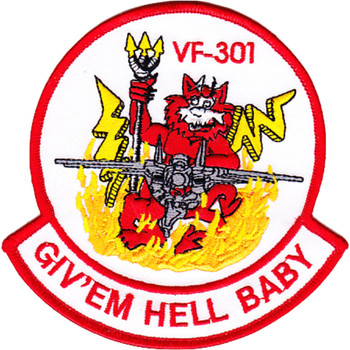 VF-301 Fighter Squadron F-14 Tomcat Patch