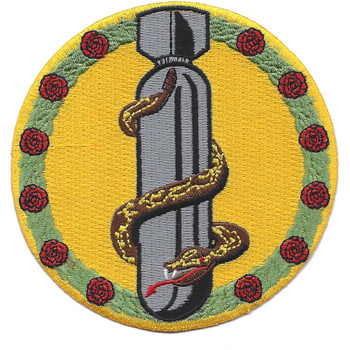 Bomber squadron patch with 381st insignia, traditional USAF bomber squadron colors representing 8th Air Force operations in Europe.