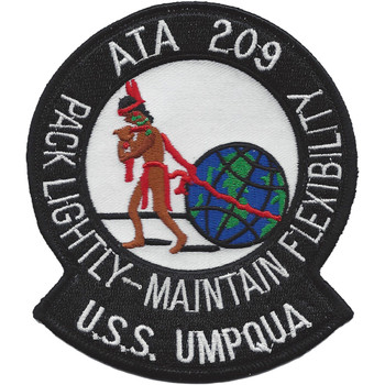 USS Umpqua ATA 209 Auxiliary Tug Ship Patch
